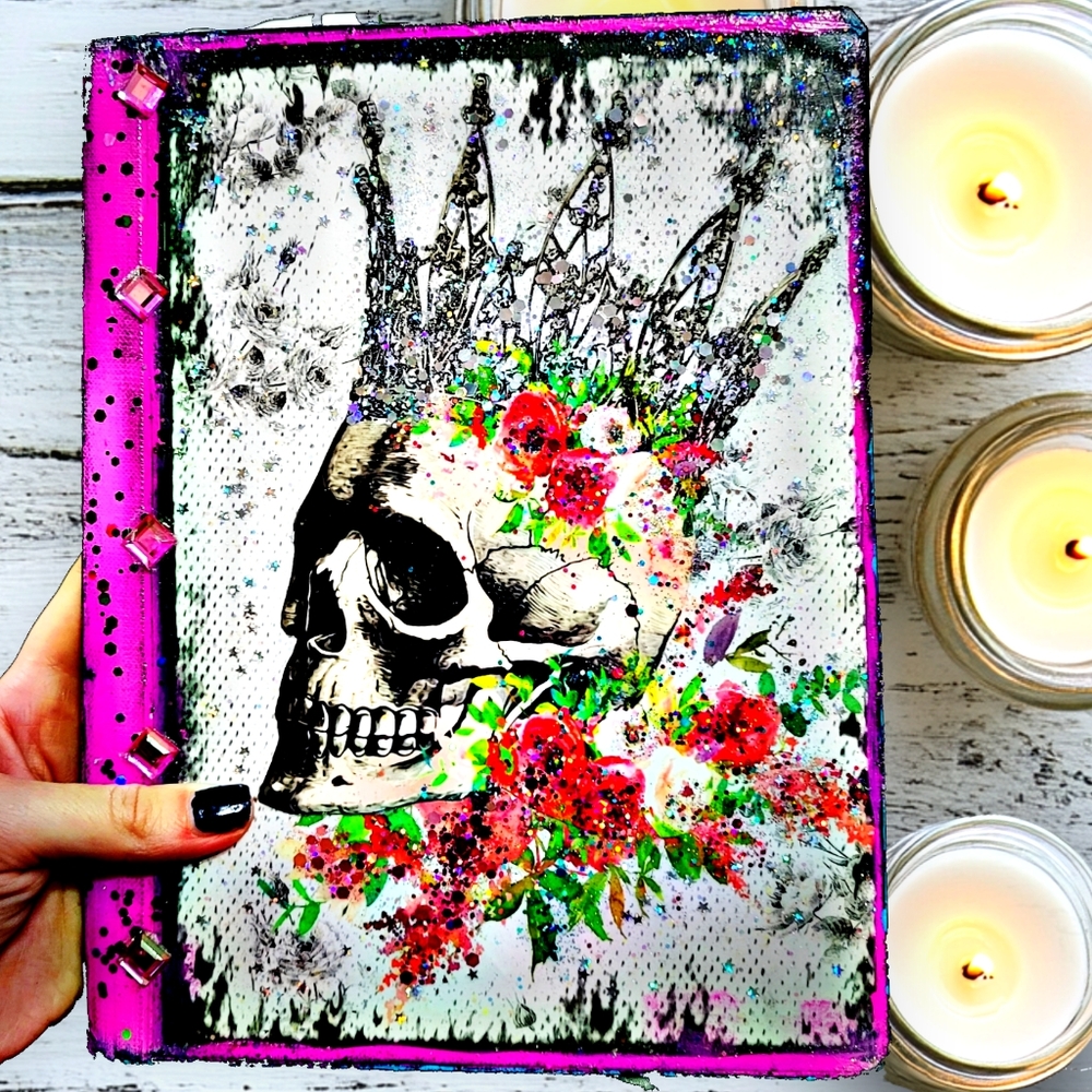 Fallen Queen Anatomy & Wild Roses Art Journal Set Composition Style Lined
